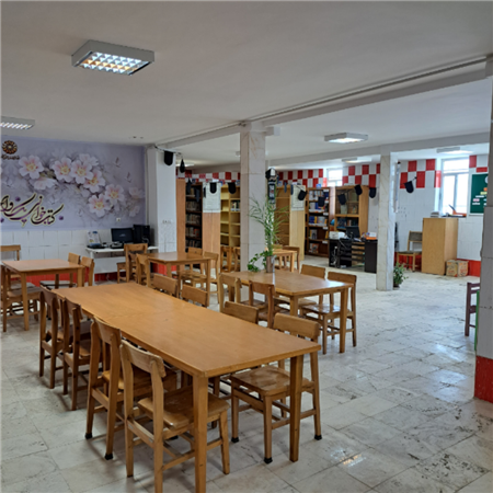 سالن مطالعه کتابخانه عمومی فرهنگ